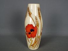 Moorcroft - a Moorcroft vase in the Harvest Poppy design,