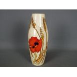 Moorcroft - a Moorcroft vase in the Harvest Poppy design,