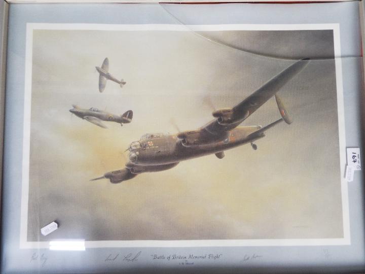 Four aviation related prints comprising 'Victory Over Dunkirk' after Robert Taylor, - Image 5 of 5