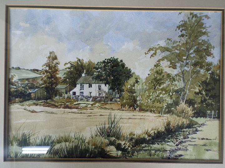 Two works by Don McLaren comprising a watercolour of Staveley Cumbria signed lower right and dated - Image 5 of 7