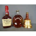 Lot to include a bottle of Haig Dimple (spring cap bottling), a 13⅓ fl oz Bell's blended whisky,