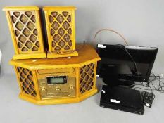 An antique style 4 in 1 music centre, a