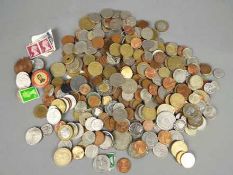 A small quantity of UK and foreign coins