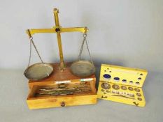 A vintage set of jewellers scales by Arn