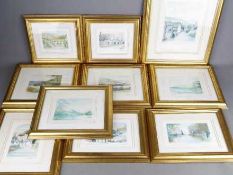 A collection of framed prints, after Geo