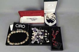 Evening Jewellery - five boxes of evenin