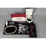 Evening Jewellery - five boxes of evenin