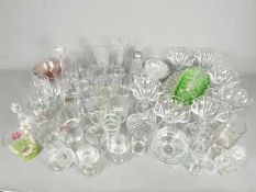 A quantity of mixed glassware to include