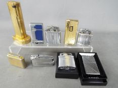 A collection of vintage cigarette lighters to include Ronson, Benlow, Colibri, Zippo and similar.