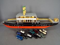 A scratch built model of a Norwegian ferry boat,