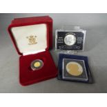 A Royal Mint, Niue, 1994 $25 gold proof coin, 1.2 grams .999 fineness, John F.