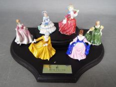 Royal Doulton - A set of six miniature lady figurines to include # M242 Fair Lady, # M240 Kirsty,