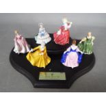 Royal Doulton - A set of six miniature lady figurines to include # M242 Fair Lady, # M240 Kirsty,