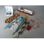 Costume Jewellery - a good mixed lot of costume jewellery to include Dore au Mercure necklace,