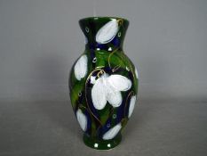 Anita Harris - an Anita Harris vase in the Snowdrop design