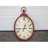 A large, decorative wall clock, approximately 95 cm x 56 cm.