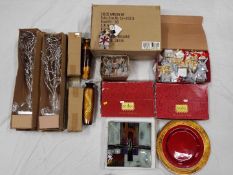 Unused Retail Stock - Lot to include Christmas decorations, vases and similar,