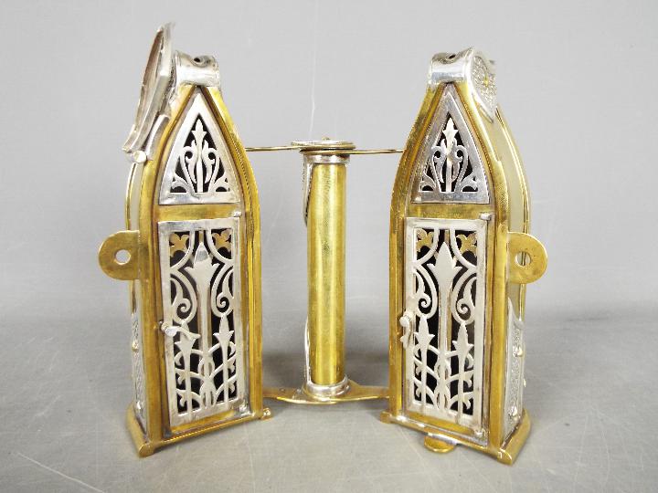 A limited edition, Yossi Swed, brass and silver Judaica Tzedakah (charity box), - Image 6 of 13