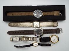 Seiko - six modern wristwatches to include Seiko, Avia,