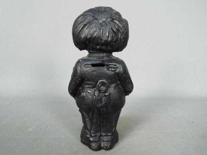 A cast iron, novelty money bank in the form of a standing Golly, - Image 2 of 5