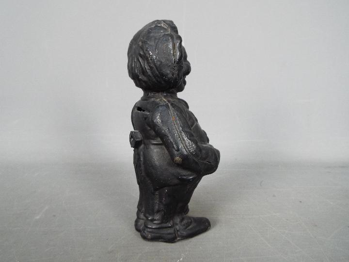 A cast iron, novelty money bank in the form of a standing Golly, - Image 3 of 5