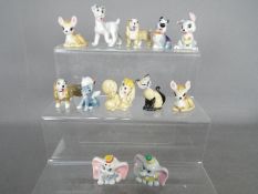 Twelve Wade Whimsies from the Disney Hat Box Series including Pegasus, Dumbo, Thumper, Lady,