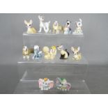 Twelve Wade Whimsies from the Disney Hat Box Series including Pegasus, Dumbo, Thumper, Lady,