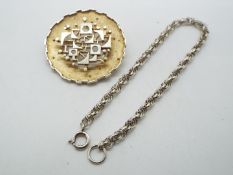 Kordes & Lichtenfels - a German Kordes & Lichtenfels silver brooch,