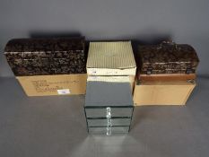 Unused Retail Stock - Three jewellery boxes ;