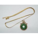 14 kt gold - a 14 kt gold necklace, approximate length 40 cm, approx 2.