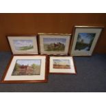 A collection of pictures by local artist John Platts, varying image sizes.