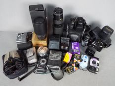Photography - A collection of cameras, lenses and other accessories.