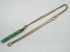 9 K gold - a 9 ct gold necklace, approximate 50 cm ( l), approx 4.