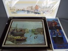 A Gina Wright print entitled Evening Departure, signed in pencil to the margin,