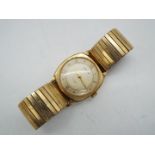 9 ct gold Rotary - a Rotary 9 ct gold case wristwatch, 17 Jewel U.M.