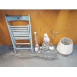 Unused Retail Stock - Lot to include a folding chair, lamps, lamp shade,