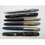 A collection of pens to include Parker, JiF multi ink,