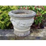 A stoneware planter,