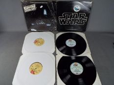 Star Wars - Two 12" Star Wars soundtrack vinyl records comprising the original motion picture