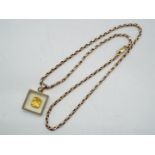 9 ct gold - a 9 ct gold necklace, approx length 44 cm, approx weight 5.