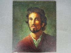 Thomas J Brereton, oil on panel, portrait of a bearded gentleman, signed lower left, unframed,