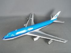 A large composition model of a KLM Boeing 747-400, approximately 70 cm (l),