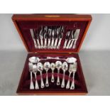 James Kirk - a good quality set of plated cutlery contained in a presentation case