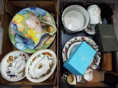 A mixed lot of ceramics to include Royal Worcester, Wedgwood and similar, two boxes.