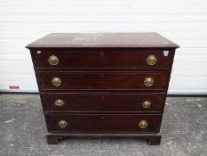 A good quality chest of four drawers measuring approximately 99 cm x 101 cm x 54 cm.