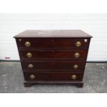 A good quality chest of four drawers measuring approximately 99 cm x 101 cm x 54 cm.