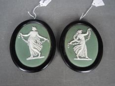 A set of two late 19th century / early 20th century Wedgwood Jasperware,
