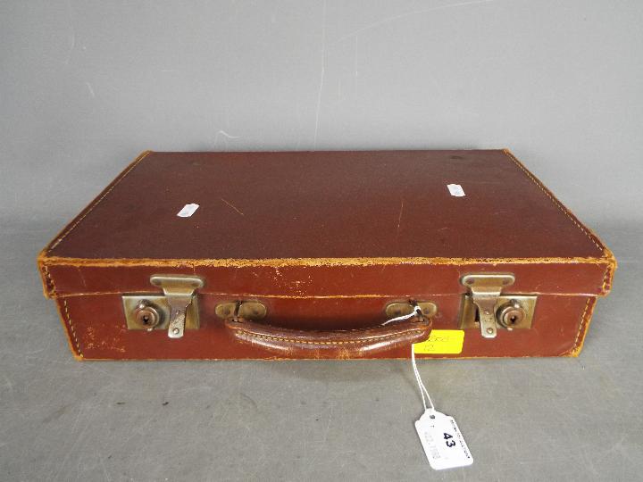 A small vintage briefcase or attache case. - Image 2 of 3