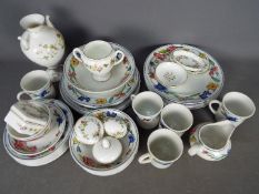 A quantity of Wood & Sons 'Alpine Meadow' dinner wares and a small collection of Wedgwood