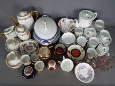 A mixed lot of ceramics and tea wares to include Limoges, Orchies, Royal Albert,